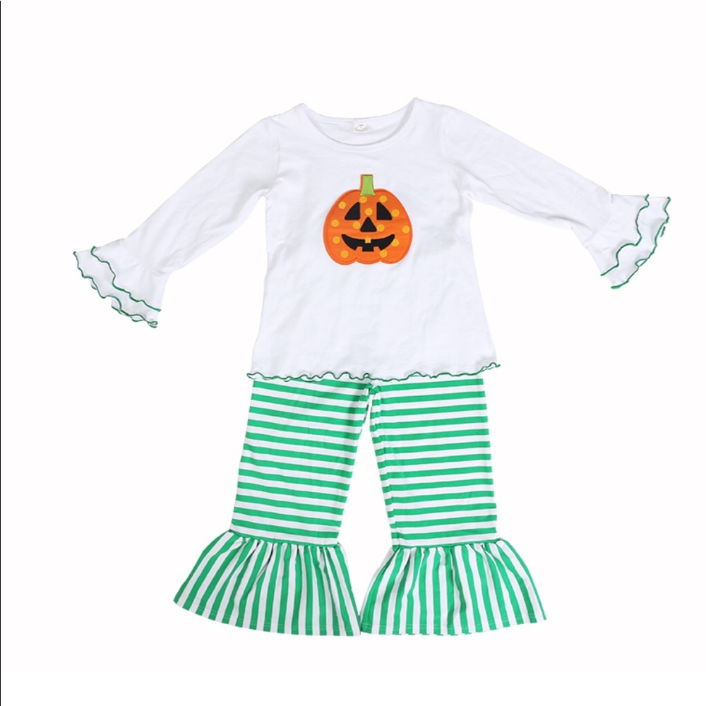 🎃🍁Now Available 🎃🍁 Girl’s Fall Pumpkin Outfit